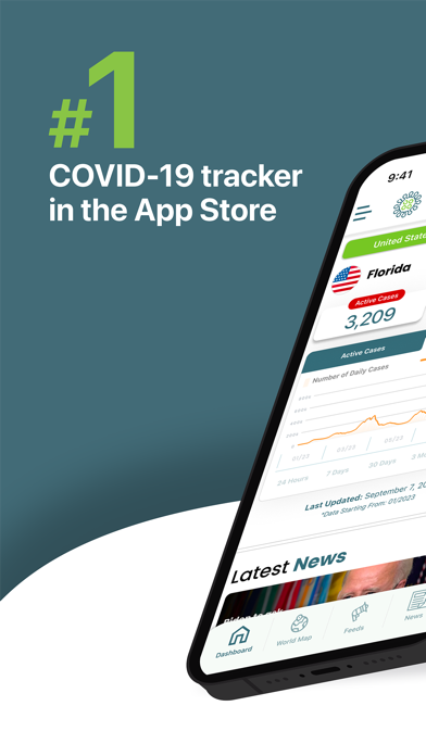 Screenshot #1 pour HEALTHLYNKED COVID-19 Tracker