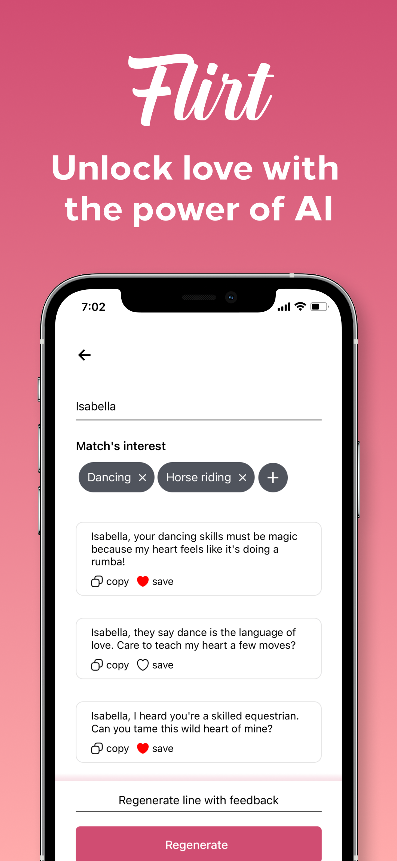 Flirt AI: Clever Pickup Lines