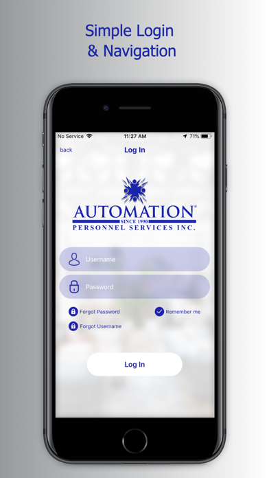 Automation Personnel Services Screenshot