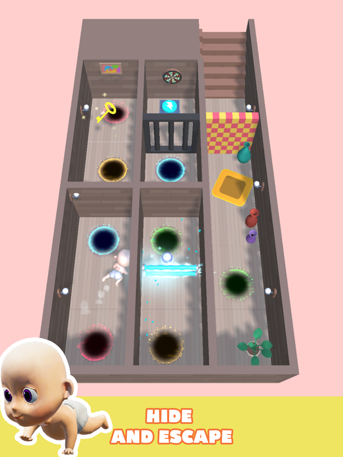 Toilet Monster Baby Escape