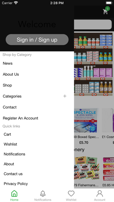 A J Williams Wholesale Screenshot