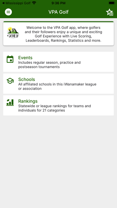 VPA Golf Screenshot
