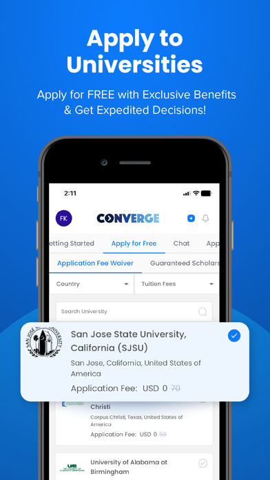 Converge Study Abroad Screenshot
