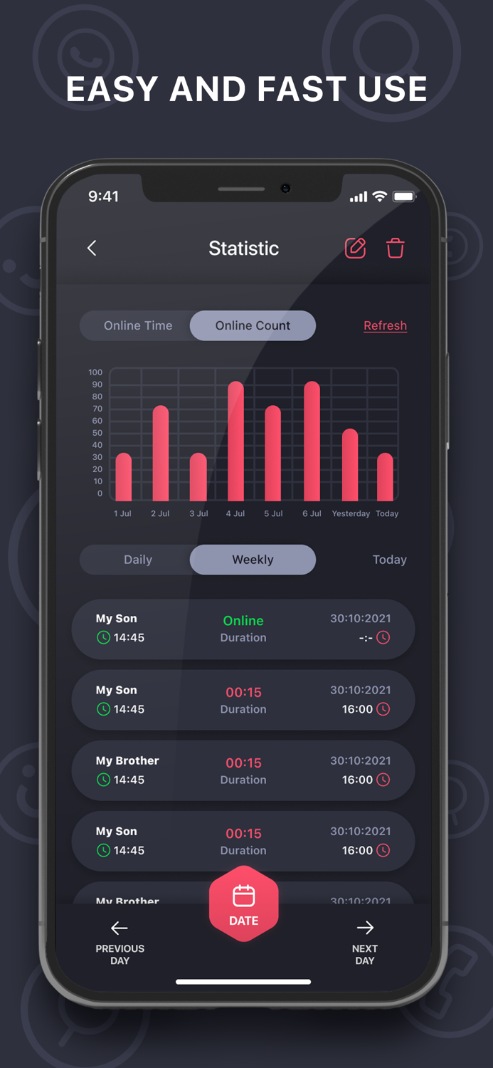 WTracker Online Status