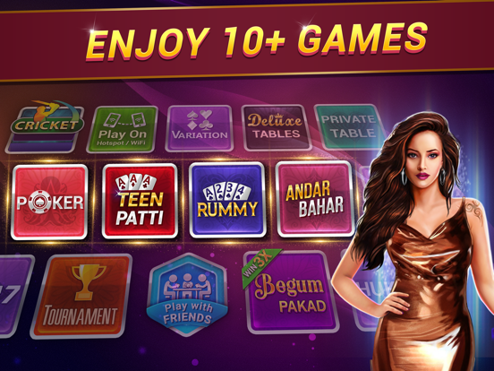 Teen Patti Gold-Poker & Rummy iPad app afbeelding 2