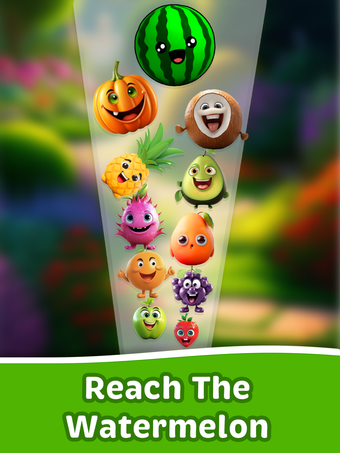 Watermelon Merge Challenge 3D