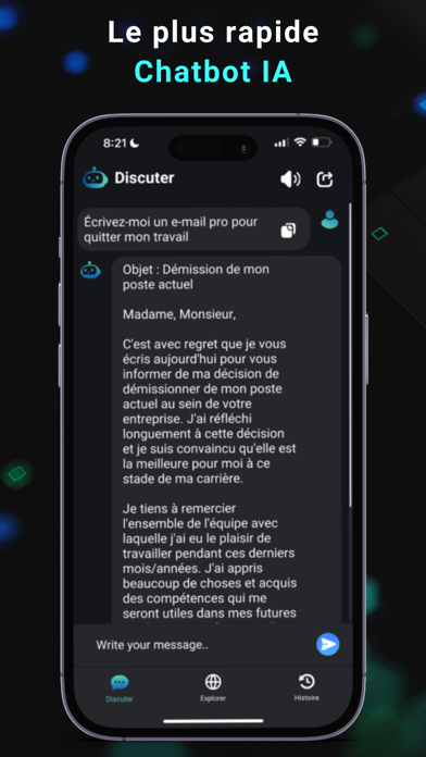 Screenshot #2 pour GénieChat: IA smart ai-chat