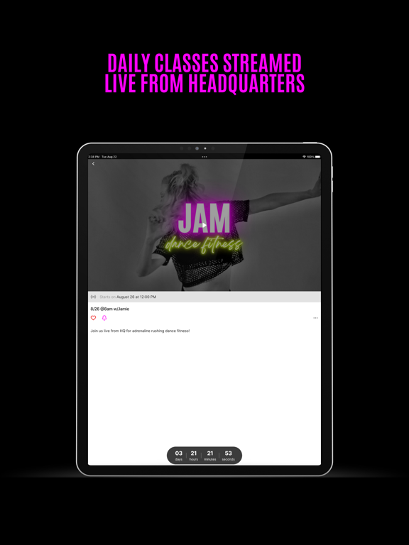 The Studio by Jamie Kinkeade iPad screenshot 3 - Health & Fitness app