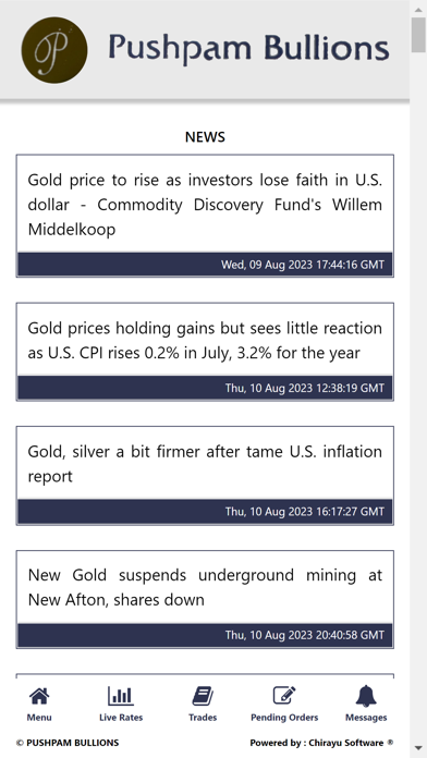 Pushpam Bullion Screenshot