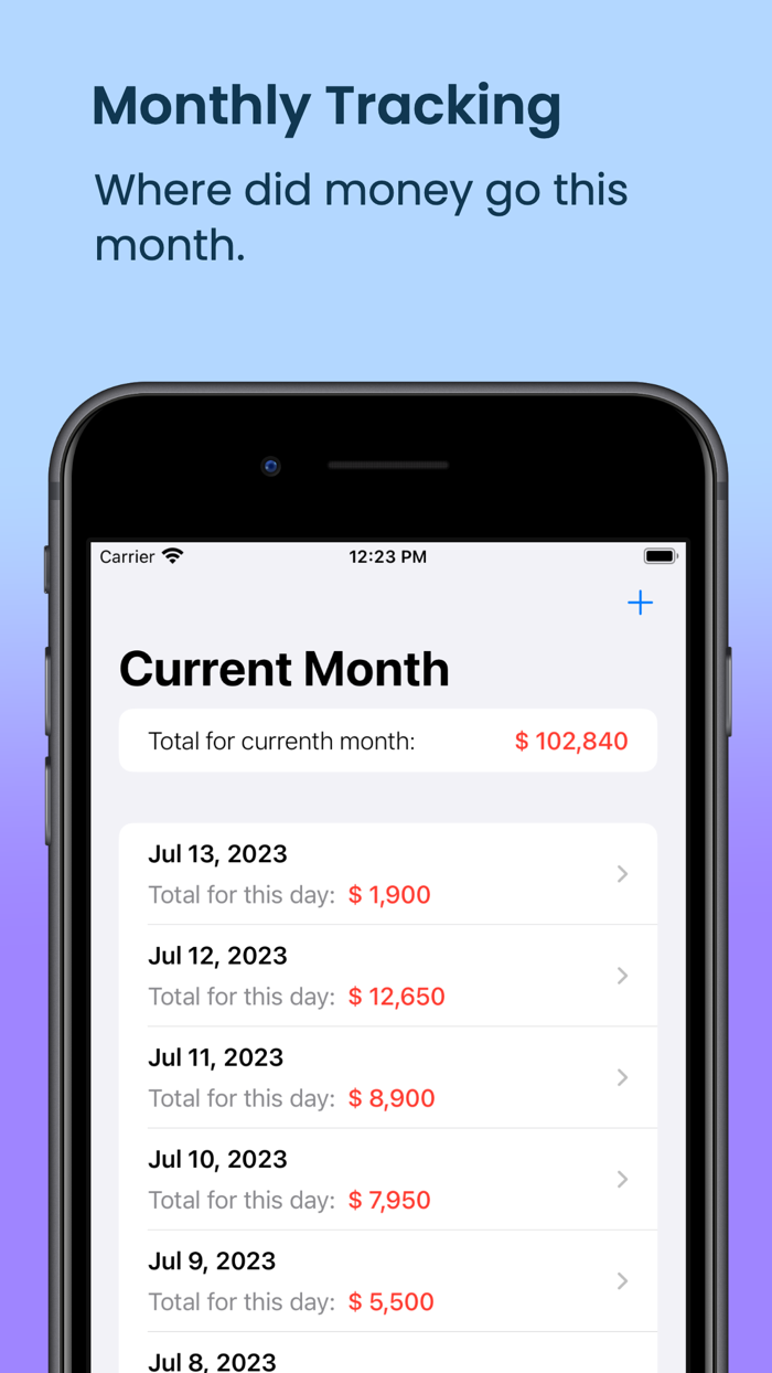 Simplest money tracker