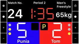wrestling scoreboard iphone screenshot 1