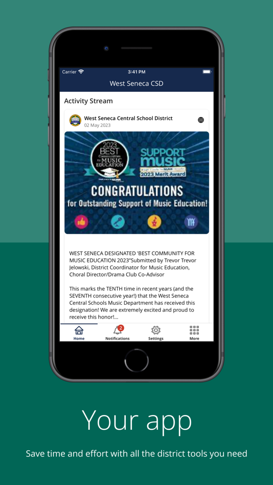 #1. West Seneca CSD (iOS) 由: West Seneca Central School District