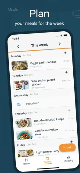 Game screenshot Stashcook: Meal Planning apk
