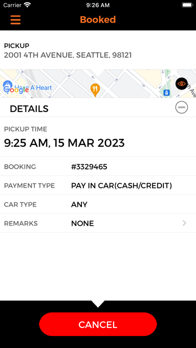 One Taxi Seattle Screenshot