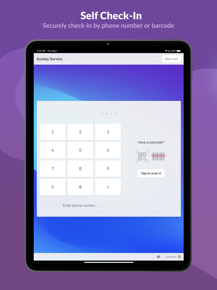Planning Center Check-Ins