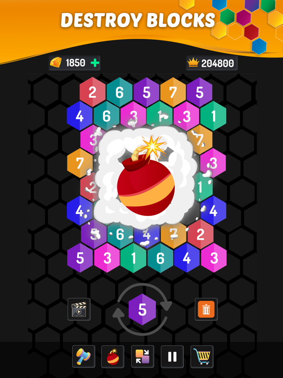 Merge Hexa: Number Puzzle Game screenshot 4