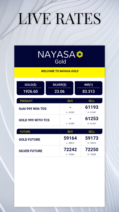 NAYASA GOLD Screenshot