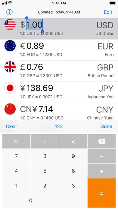 Currency Today Screenshot