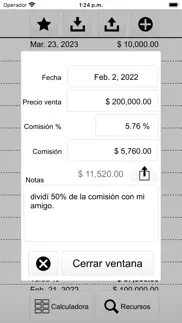 comisiones iphone screenshot 2