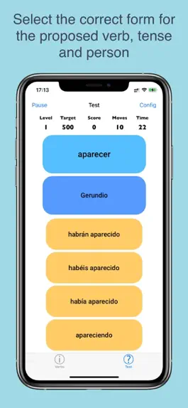 Game screenshot Verbos Pro mod apk