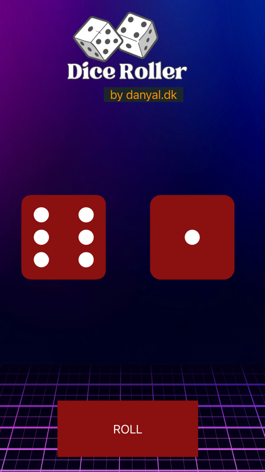 #1. Dice Roller - by Danyal (iOS) 来自: Danyal Ali Butt