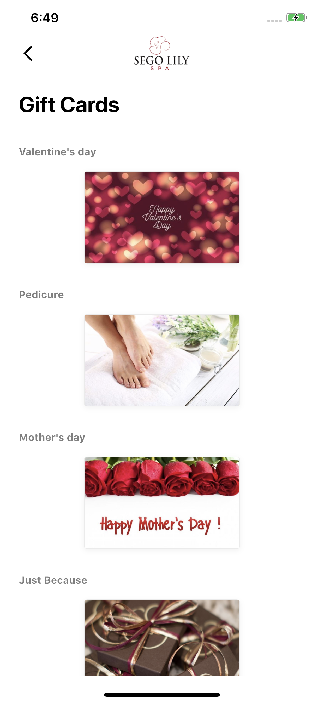 Sego Lily Spa