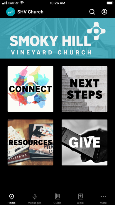 SHV Church App Screenshot