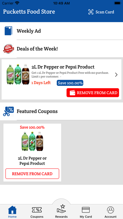 Pucketts Food Store Screenshot