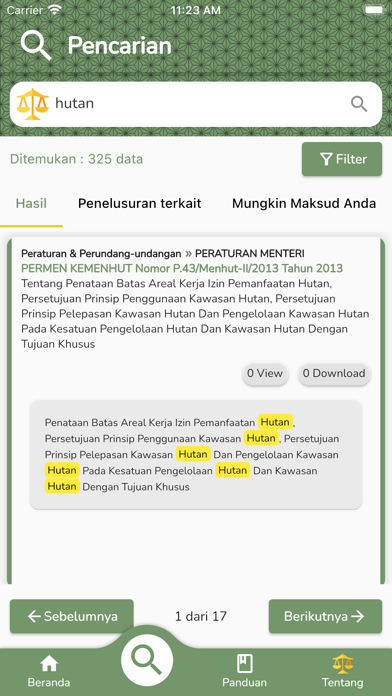 Layanan Hukum Screenshot