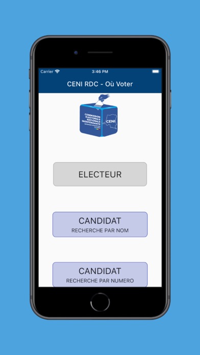 CENI RDC Mobile Screenshot