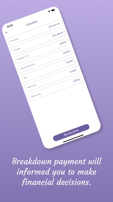 Mortgage - Loan Calculator EMI Screenshot