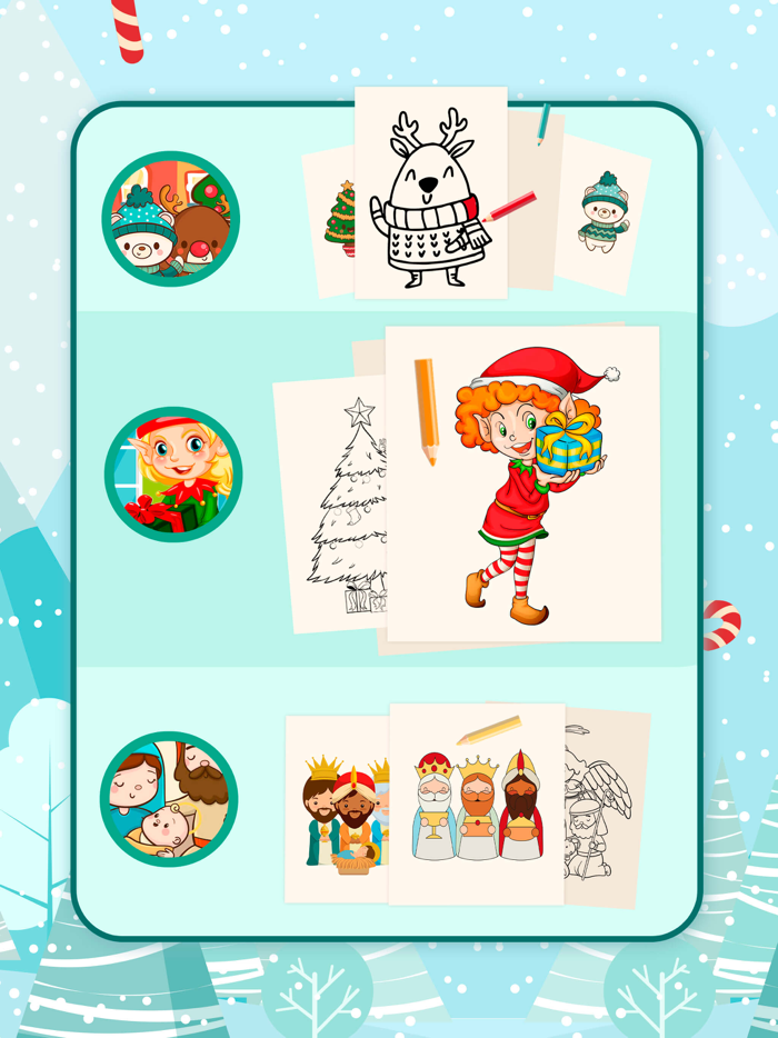 The Christmas coloring book