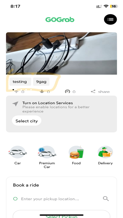 GoGrab - rides, food & more Screenshot