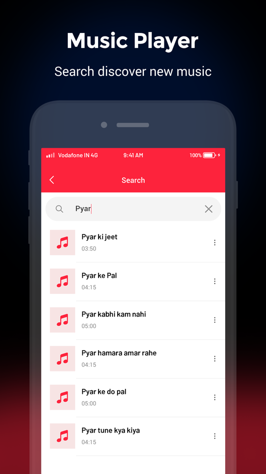 #5. Player : Offline Music Player (iOS) Podle: Nitin Katrodiya