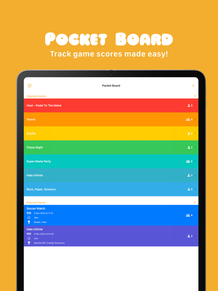 Pocket Board - Game Scoreboard