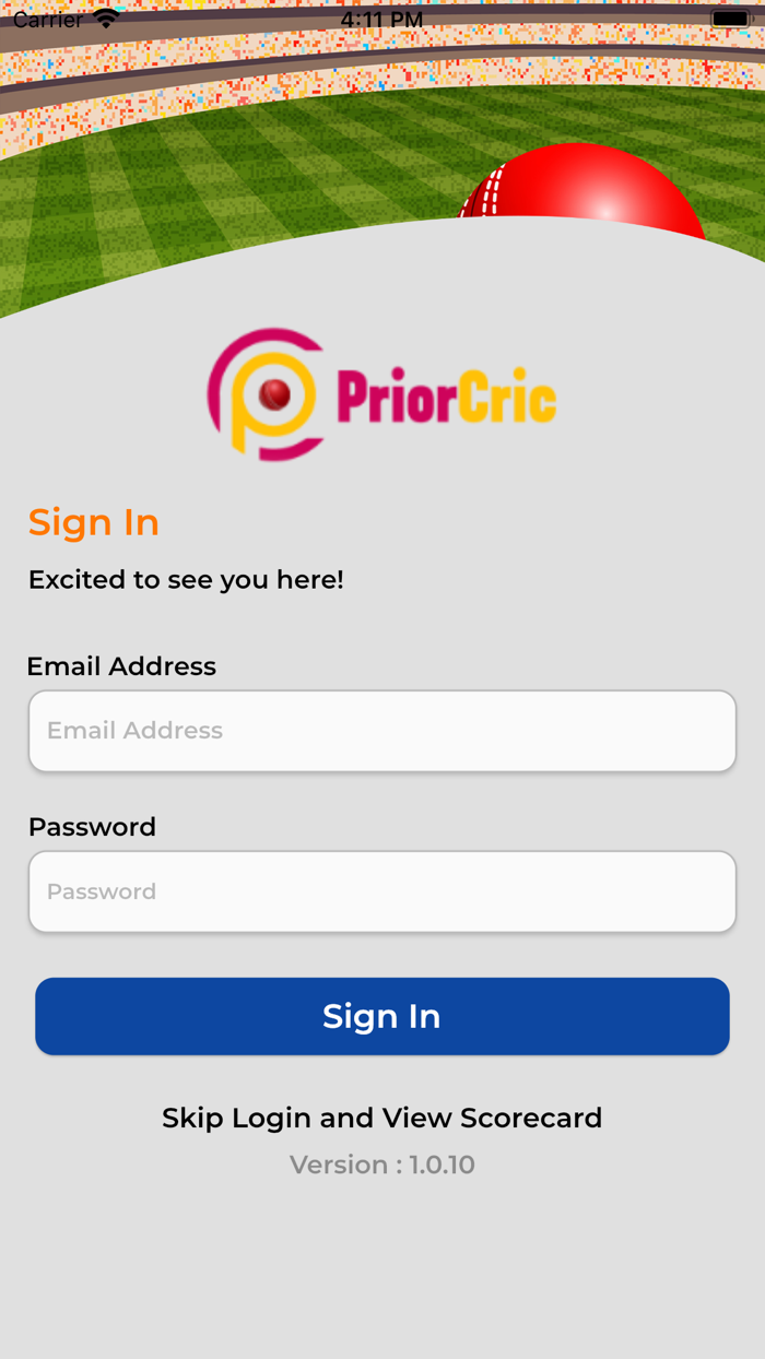 PriorCric - Live Scoring App