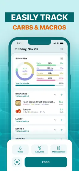 Game screenshot Keto Diet app. Carb counter apk