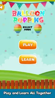 balloon popping learning games iphone screenshot 2
