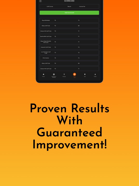 Shots Gained iPad screenshot 4 - Sports app