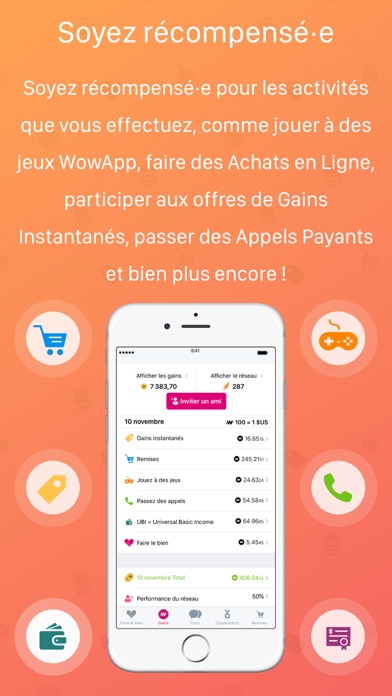 Screenshot #2 pour WowApp - Earn. Share. Do Good.