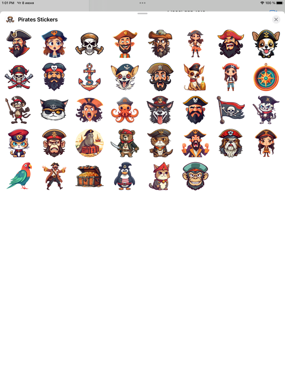 Screenshot #4 pour Pirates Sticker Pack