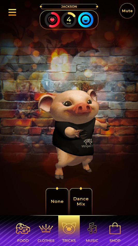 #2. Striped Pig (iOS) Podle: The Illusion Factory