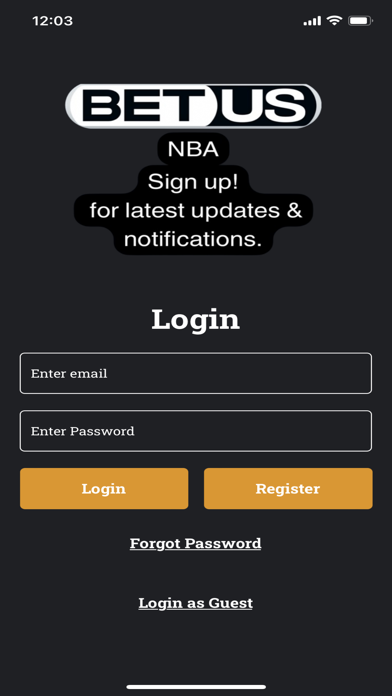 BetUS NBA Screenshot