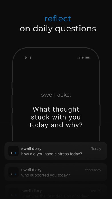 daily self care journal: swell Screenshot