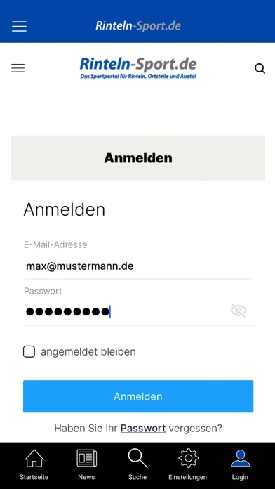 Rinteln Sport Screenshot