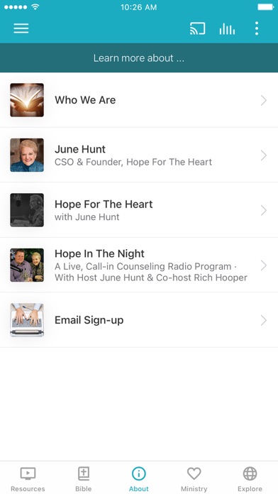 Screenshot #2 pour Hope for the Heart Resources