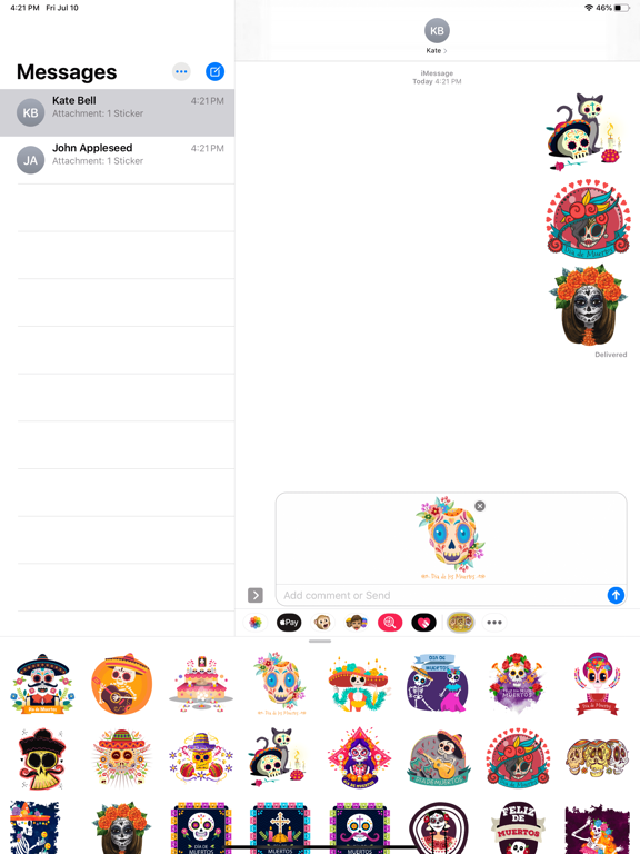 Screenshot #6 pour Dia De Muertos Reborn Stickers