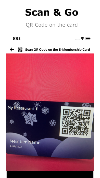 Dinner Go - E-Membership Card Screenshot