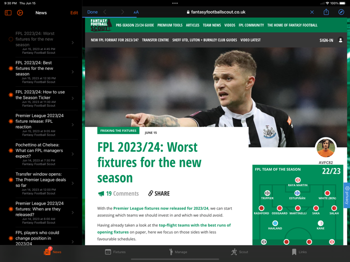 FPL Fantasy Football Manager