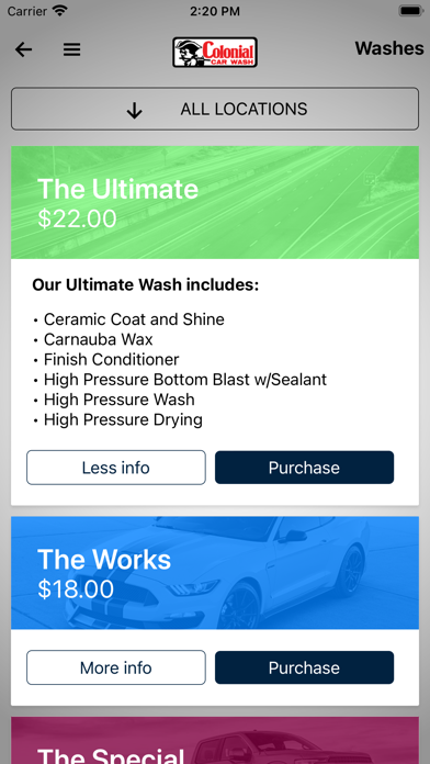 Colonial Car Wash Screenshot